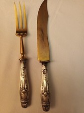 Solingen Vintage Set Posate Forchetta e Coltello marchiate 800