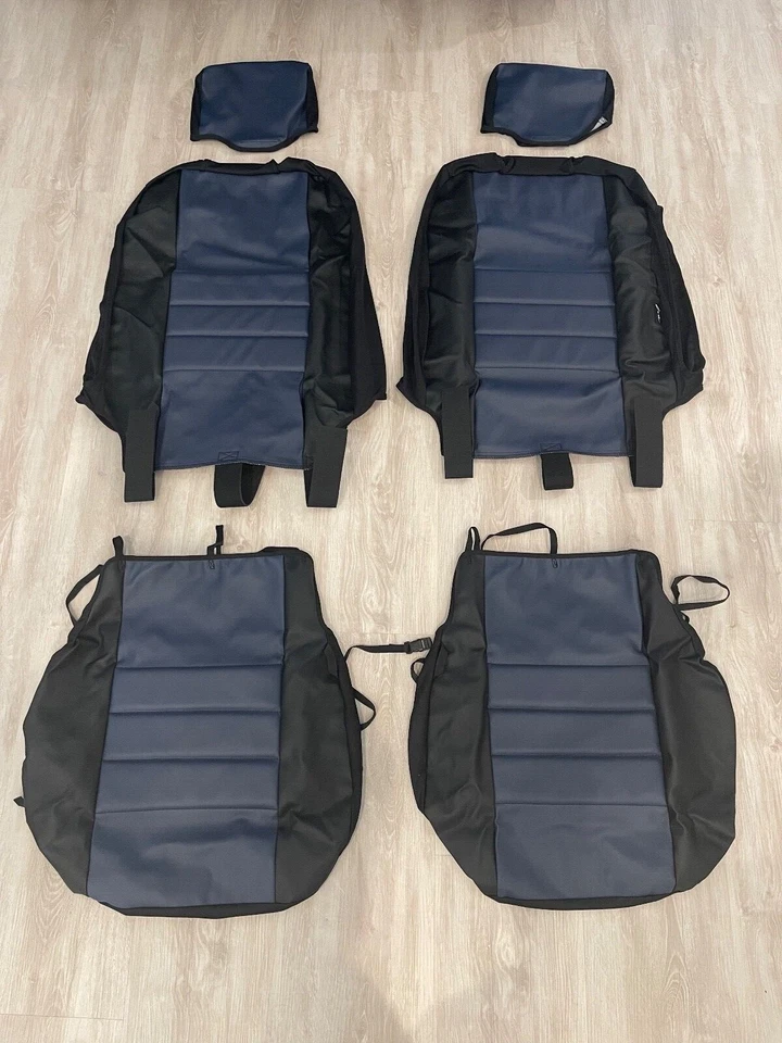 Nuevas fundas de asiento de cuero sintético para Ford F-150 2015-20 SuperCrew Cab FIA SL67-34 y 62-38 Foto 3 de 4