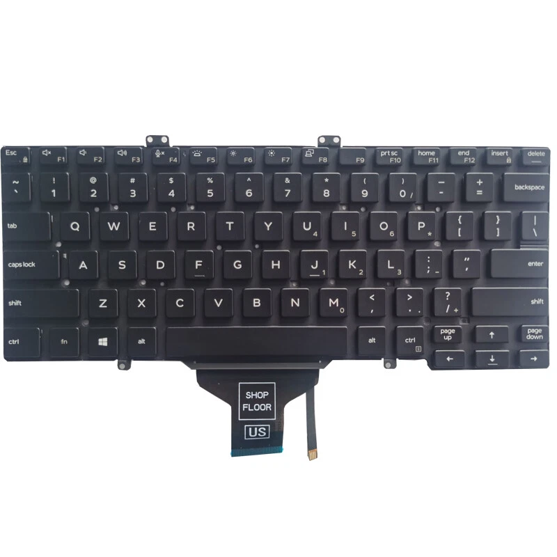 For DELL Latitude 3400 5400 5400 5401 5410 5411 7400 7410 Keyboard Backlit US - image 2 of 4