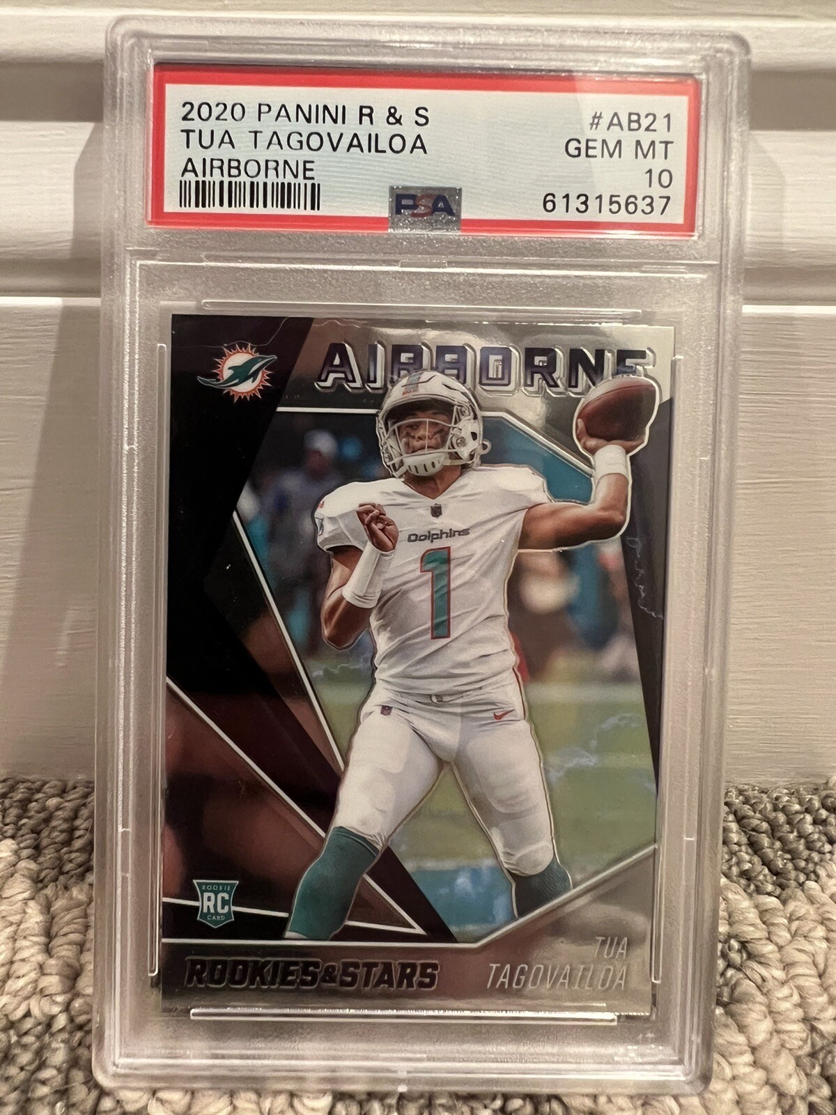 2020 Rookies & Stars Airborne Tua Tagovailoa PSA 10 GEM MT Rookie RC