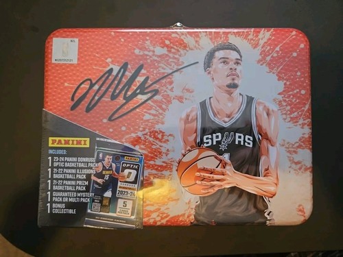 2025 Panini Victor Wembanyama Lunchbox Tin Value Box SEALED