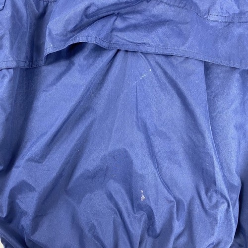 Vintage Sunice Men’s Size L Golf Windbreaker Jacket Zip Up Navy Blue Red Collar - Picture 11 of 12