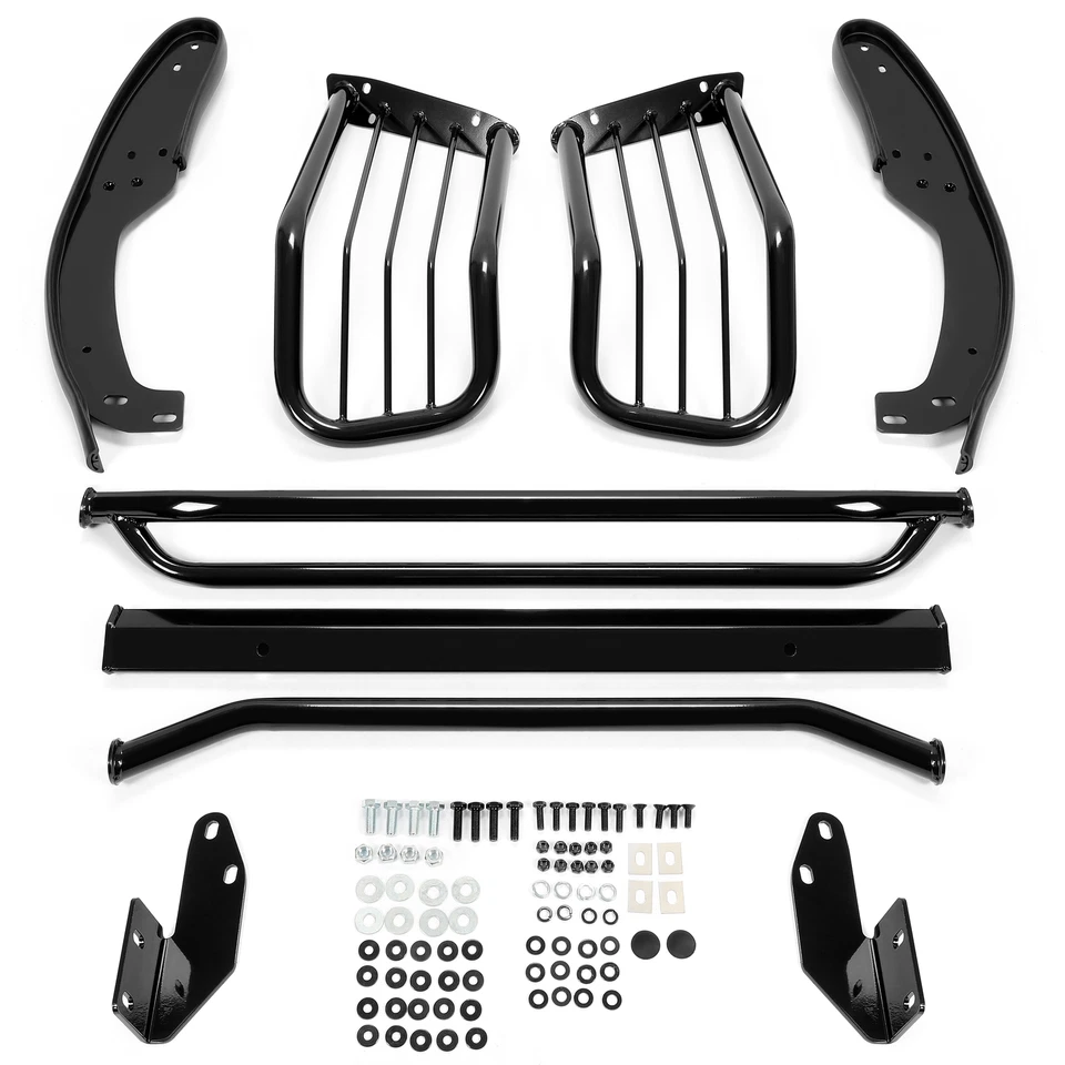 Protector de cepillo de parrilla negro de acero para Ford 1997-04 Expedition F-150 F-250LD Heritage Foto 4 de 4