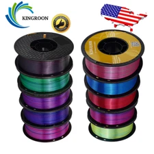 3D Printer Filament PLA PETG 1.75mm 10KG Bundle Silk Matte High Speed Mixcolor