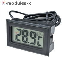 Digital LCD Probe Gauge Insert Temperature Thermometer Thermograph for Aquarium