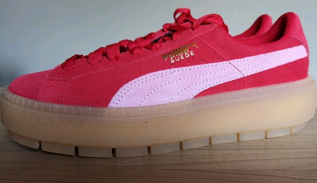 puma platform trace rosa