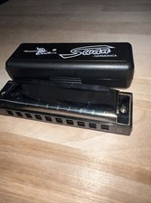 10 Hole 20 Tone Diatonic Blues Harmonica C Key in Stainless Steel Silver, SW102