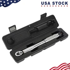 1/4 Inch Drive Adjustable Click Torque Wrench (5~25 Nm /4~18 ft/lbs ) with Case