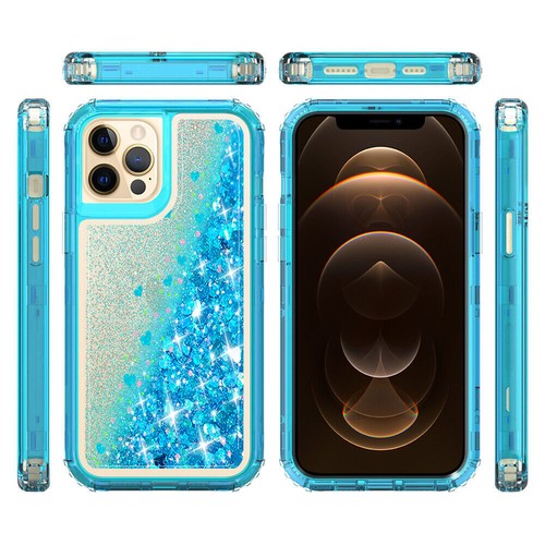 For iPhone 14 Pro Max 13 12 11 Phone Case Heavy Duty Bling Glitter Armor Cover - Picture 24 of 24