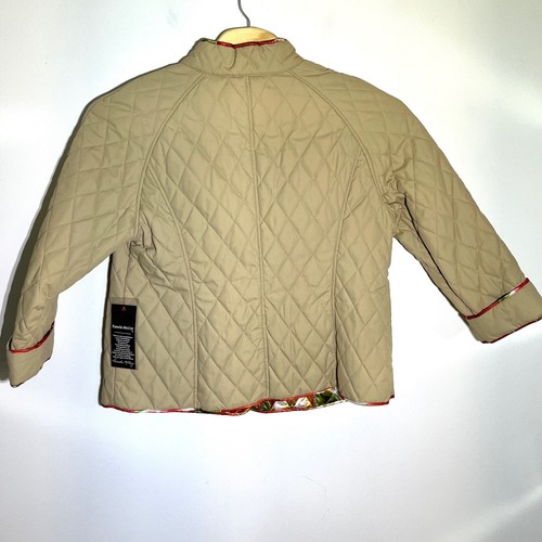 Pamela McCoy Quilted Jacket Lightweight Button Front Coat 1X Floral Accent - Picture 10 of 12
