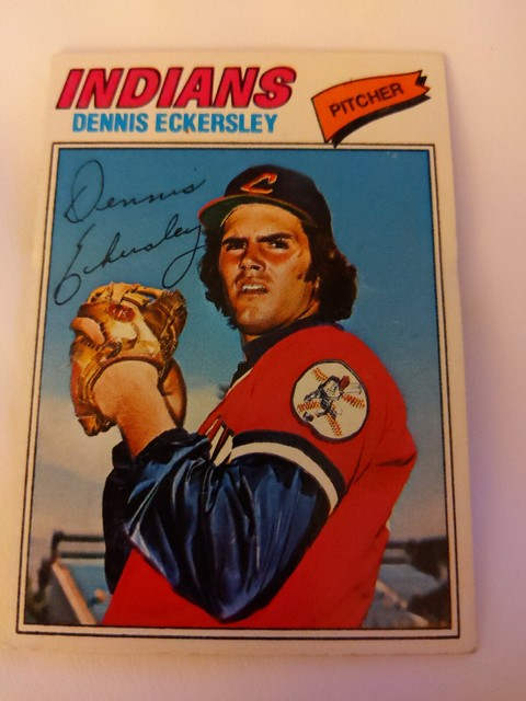 1977 Topps Dennis Eckersley Cleveland Indians 525 Baseball Card For 