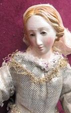 150907  Statuina da presepe dell’800 napoletano: Base mogano e argento