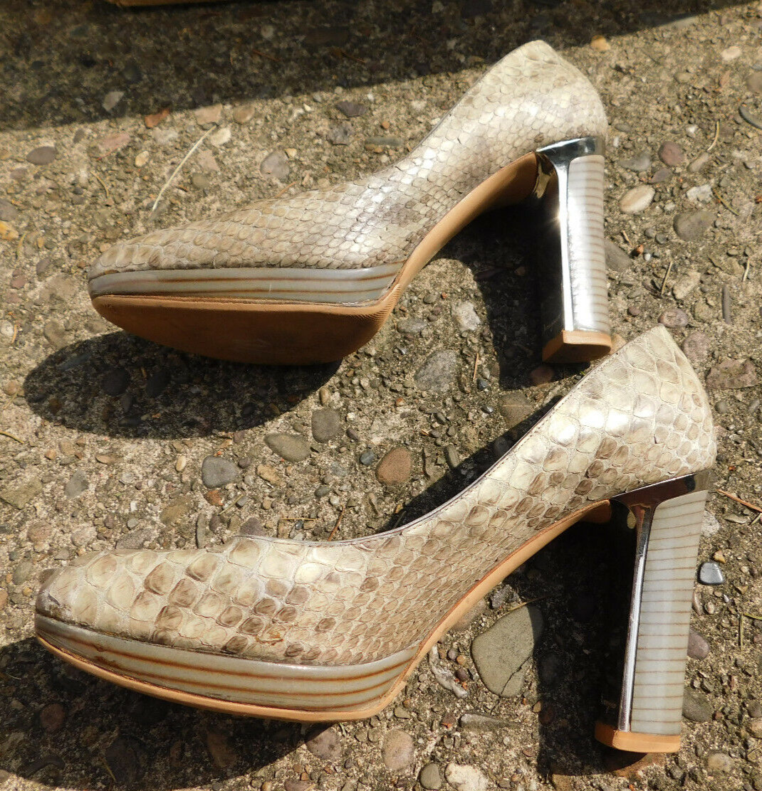 SALVADORE FERRAGAMO Vtg Snakeskin Python Leather … - image 6