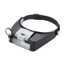 Headband Magnifier with Light Jeweler Magnifying Glass Loupe Visor Optivisor NEW