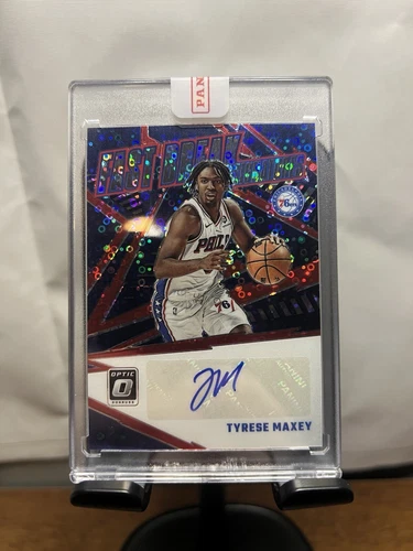 Tyrese Maxey - 2023-24 Donruss Optic Fast Break Signatures #FBS-MAX
