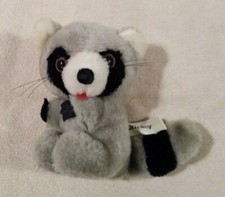 Plush 6" tall Russ Berrie "BLINKY" Raccoon - NICE