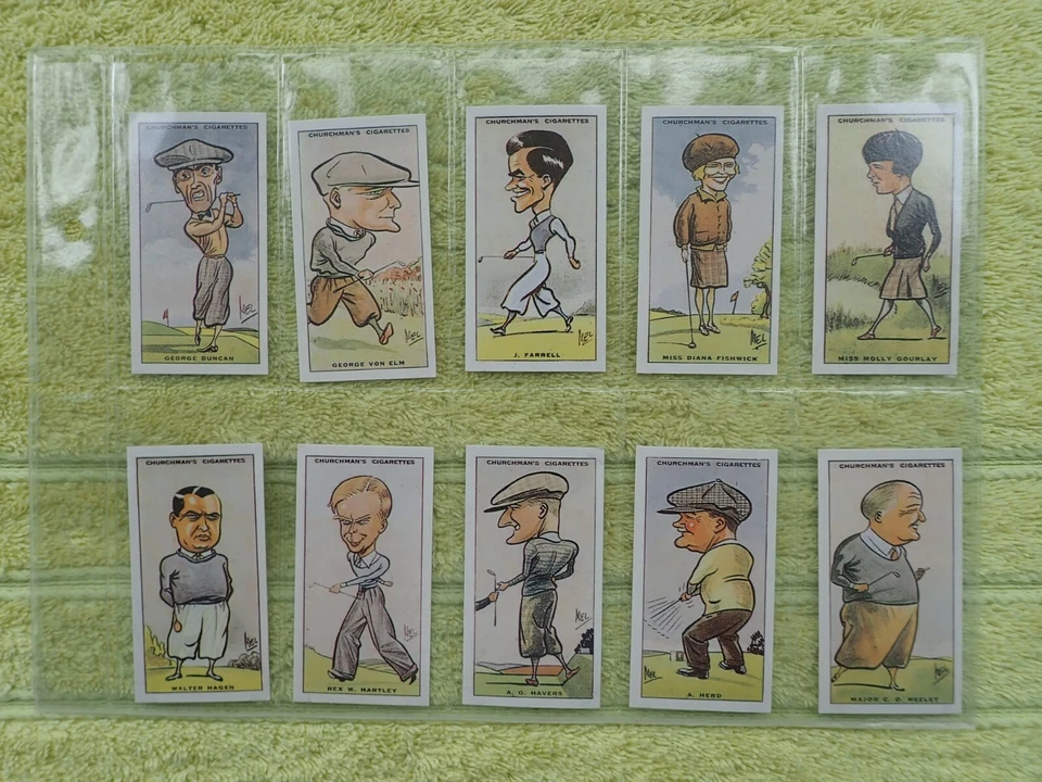 Churchman REPRO  Prominent Golfers SET OF 50 Cigarette Cards by Imperial 1989 - Image 4 of 4