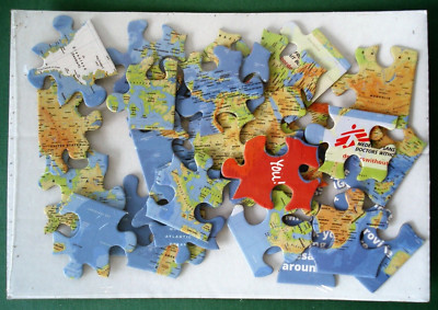 NIP DOCTORS WITHOUT BORDERS Small World Map Puzzle WOW!
