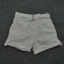 Vintage Ralph Lauren Shorts Womens 4 White Sport Belted Casual Y2K
