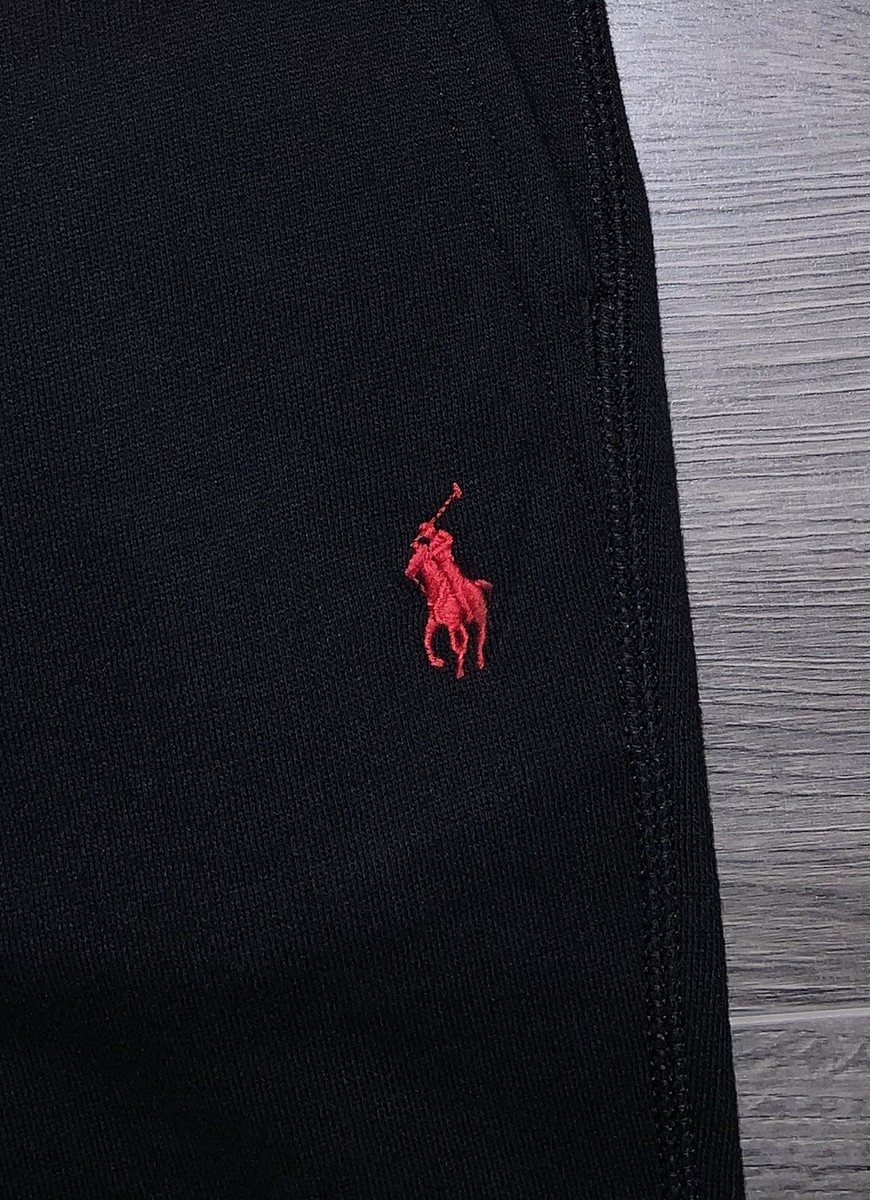 POLO RALPH LAUREN Men's Big & Tall Black RL Fleece