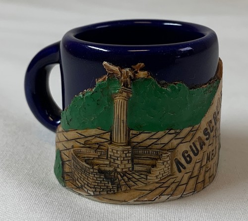 AGUASCALIENTES MEXICO souvenir shotglass mug? Espresso? 1.5 inches tall