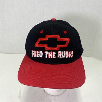 Vintage Chevorlet ''Feed The Rush'' hook and loop adjustable strap back