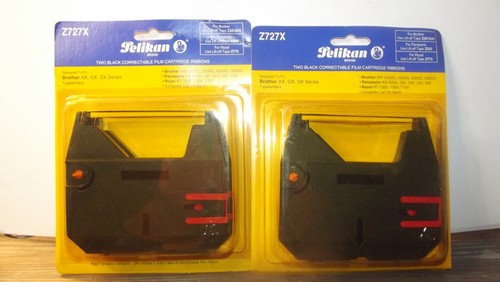 Lot 2 - 2 paquets Pelikan Z727X ruban cartouche film corrigible noir 4 bureaux - Photo 5/13