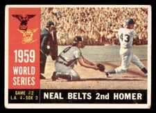 1960 Topps Baseball #386 World Series Game #2 (Neal Belts 2nd Homer) VG *g1