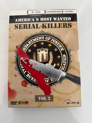 AMERICAS MOST WANTED SERIAL KILLERS Vol. 2 auf 3 DVDs FSK18