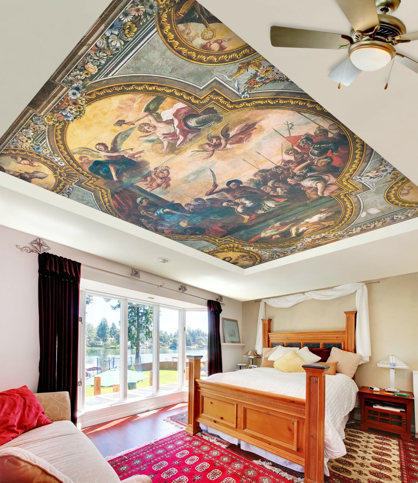 3D Purple Man 098 WallPaper Murals Wall Print Decal Wall Deco AJ WALLPAPER Zoe