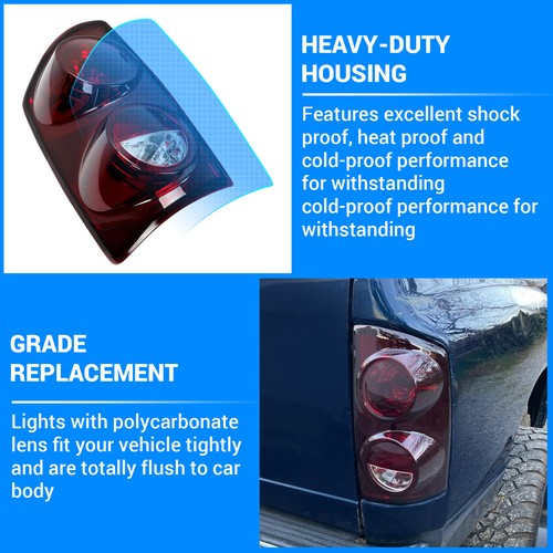 Luces traseras de humo rojas lámparas para 07-08 Dodge Ram 1500 07-09 2500 3500 izquierda+derecha - Imagen 5 de 24