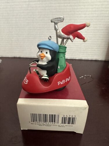 Hallmark Ornament ""Putt Putt Penguin"" 1993 sehr schwer zu finden ziemlich selten einzigartig - Bild 1 von 3
