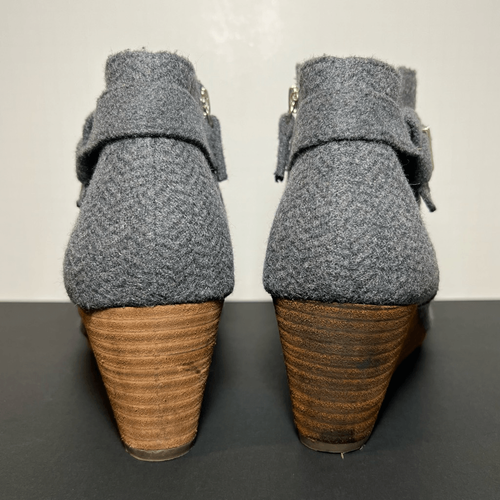 Womens DR. SCHOLL’S Darcy Grey Wedge Ankle Boots / Size 11 Medium - Picture 4 of 8