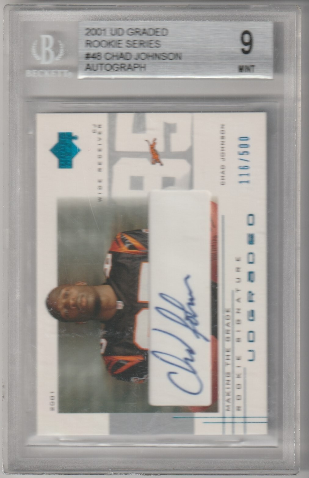 Chad Johnson Fleer Authority #114 Graded Rookie Prominence