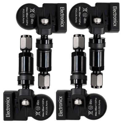 4 Reifendrucksensoren RDKS Sensoren Metallventil Schwarz für BMW 3 Series F30/F3