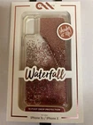 Case-Mate Waterfall Series for Apple iPhone X Or Xs - Clear / Rose Gold Glitter