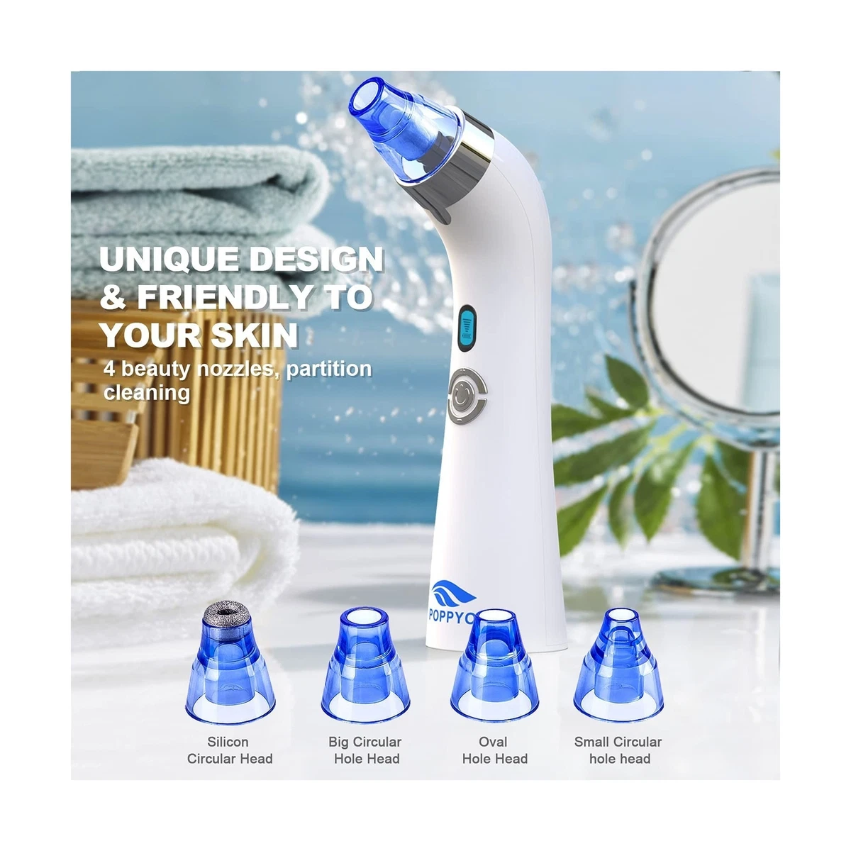 爆売りセール開催中 Blackhead Remover Vacuum POPPYO Blackhead Pore Vacuum