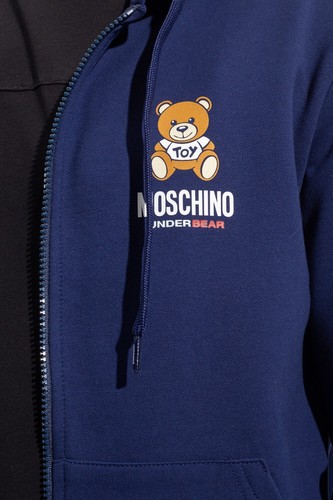 Moschino Teddy Logo Zipped Hoodie in Navy Size XXL RRP £285 - Picture 5 of 5