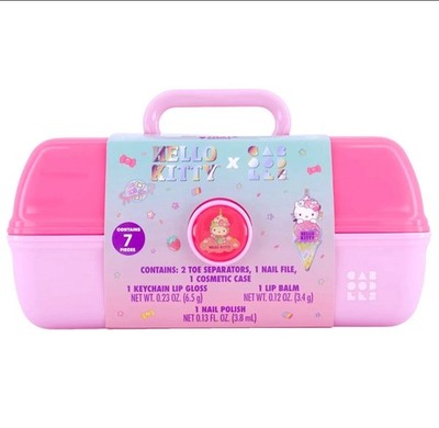 Hello Kitty x Caboodles Makeup Organizer Storage Case 7-Piece Set - BRAND NEW