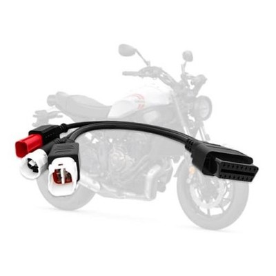 3-in-1 OBD2 Adapter Cable,Fit for Yamaha Kline Euro5 Motorcycle 16 Pin to 3