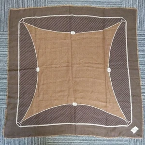 Foulard Gucci marron logo franges occasion unisexe