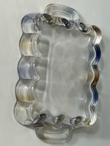 SELTEN 2 Stück Butterdose in Kürbisform Bernstein Blau Glas Butterdose mit Griffen Deckel - Bild 11 von 17