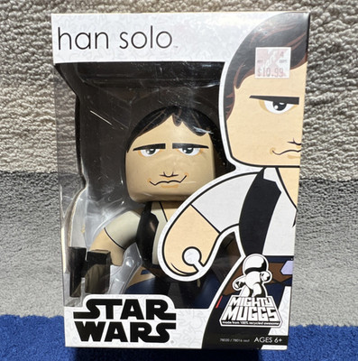 Hasbro Star Wars Mighty Muggs Han Solo Figur mit Blaster Zubehör 2007