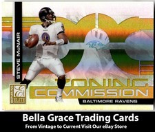 2007 Donruss Elite Steve McNair #ZC-14 Ravens Zoning Commission Gold /1000