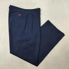 Vintage Polo Ralph Lauren Pants Mens 33x30 Blue Y2K Classic Golf Chino Pleated