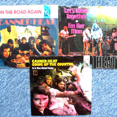CANNED HEAT - kleine Plattensammlung mit 3 SINGLES !!