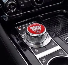 Jaguar Gear Knob Selector Red Sticker Badge Emblem Fits XF XJ XK F-Type F-Pace