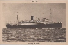 Paquebot Florida S.G.T.M. La Société Générale des Transports Maritimes Postcard