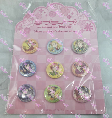 Angelic Angel Love Live Movie Theater Limited Can Badge Set of 9 Muse μ's