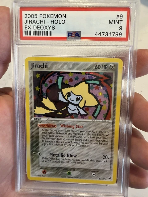Pokemon Jirachi Holo Deoxys 9/107 PSA 9 Mint 2005